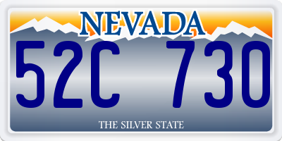 NV license plate 52C730