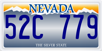 NV license plate 52C779