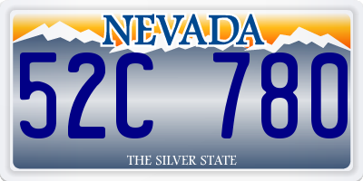 NV license plate 52C780