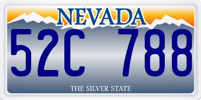 NV license plate 52C788