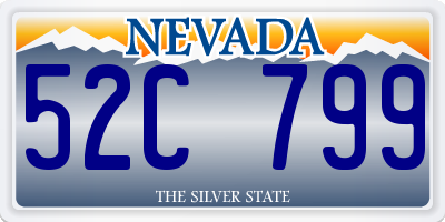 NV license plate 52C799
