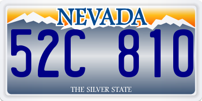NV license plate 52C810