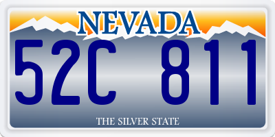 NV license plate 52C811