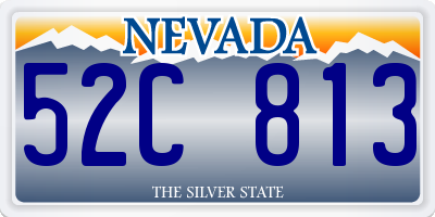 NV license plate 52C813