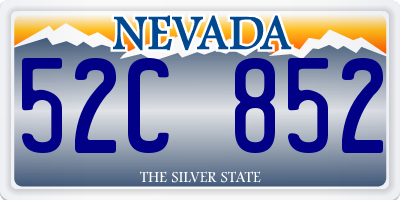 NV license plate 52C852