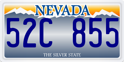NV license plate 52C855