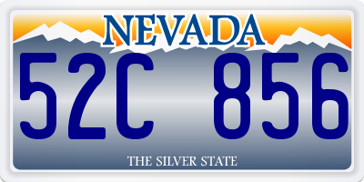NV license plate 52C856