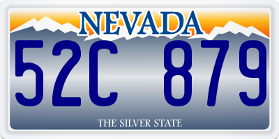 NV license plate 52C879