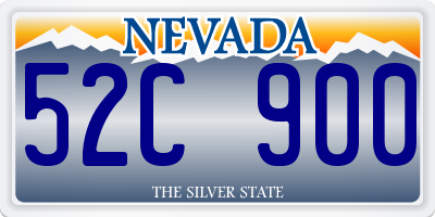 NV license plate 52C900