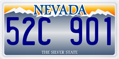 NV license plate 52C901