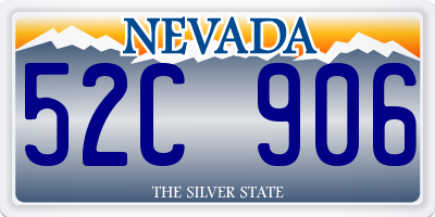 NV license plate 52C906