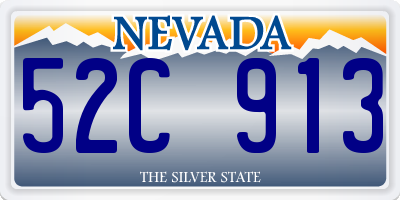 NV license plate 52C913