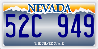 NV license plate 52C949