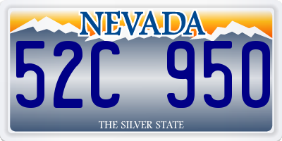 NV license plate 52C950