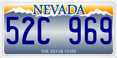 NV license plate 52C969