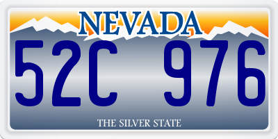 NV license plate 52C976