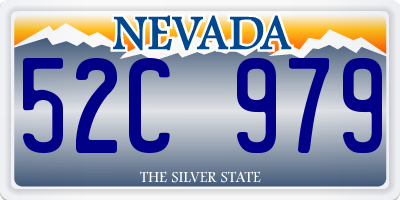 NV license plate 52C979