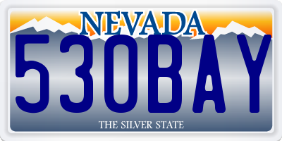 NV license plate 530BAY