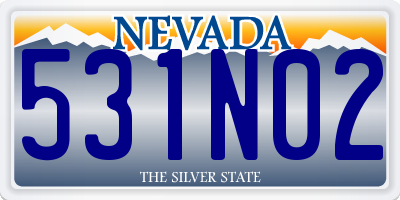 NV license plate 531N02