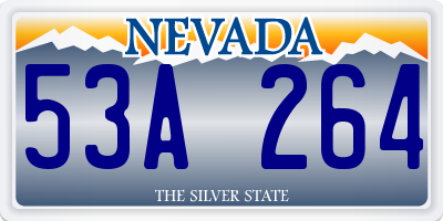 NV license plate 53A264