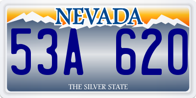 NV license plate 53A620
