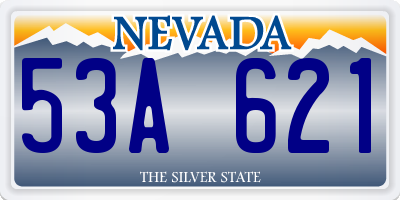 NV license plate 53A621