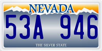 NV license plate 53A946