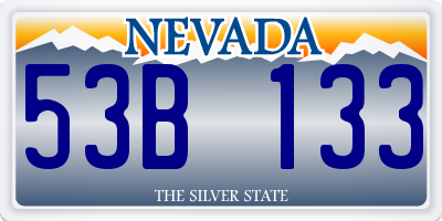 NV license plate 53B133