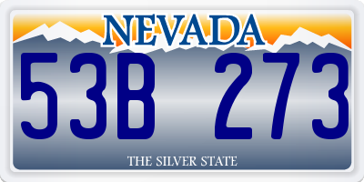 NV license plate 53B273