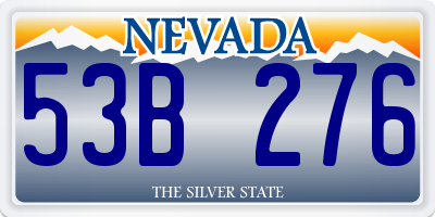 NV license plate 53B276