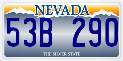 NV license plate 53B290