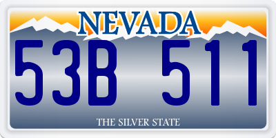 NV license plate 53B511