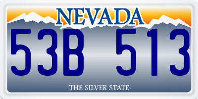 NV license plate 53B513