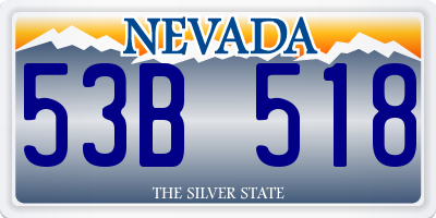 NV license plate 53B518