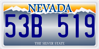 NV license plate 53B519