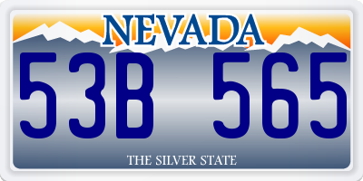 NV license plate 53B565