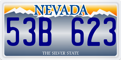 NV license plate 53B623