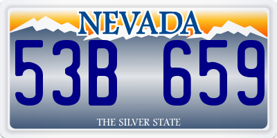 NV license plate 53B659