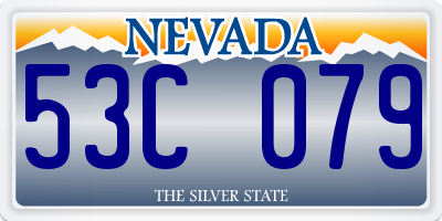 NV license plate 53C079