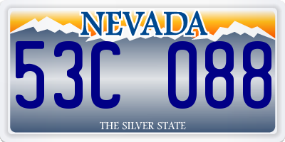 NV license plate 53C088