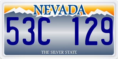 NV license plate 53C129