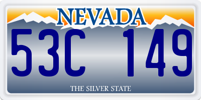 NV license plate 53C149