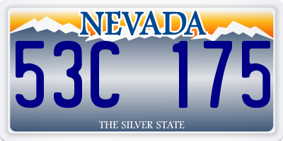 NV license plate 53C175