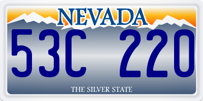 NV license plate 53C220