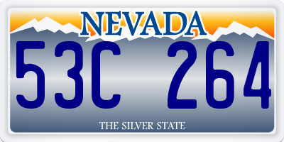 NV license plate 53C264