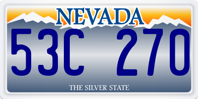 NV license plate 53C270