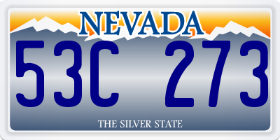 NV license plate 53C273