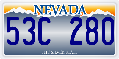 NV license plate 53C280