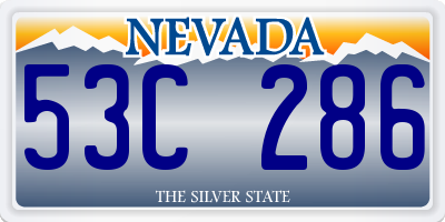 NV license plate 53C286