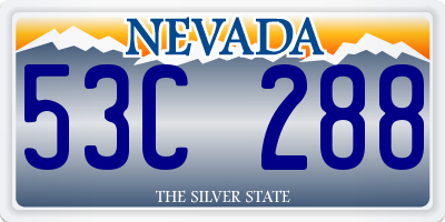 NV license plate 53C288